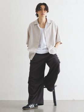 「417 EDIFICE（フォーワンセブンエディフィス）のアイテム（タンクトップ）」を使った、417 officialさん（メンズ・180cm）の夏コーディネート