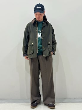 「417 EDIFICE（フォーワンセブンエディフィス）のアイテム（帽子）」を使った、417 officialさん（メンズ・170cm）の秋コーディネート