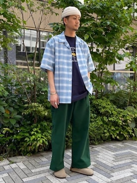 417 officialさん（メンズ・173cm）の春コーディネート