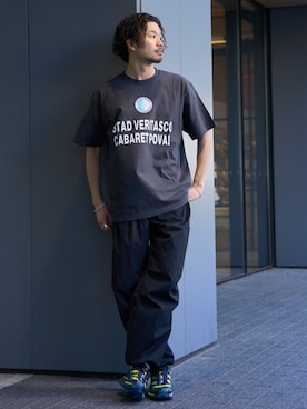 「417 EDIFICE（フォーワンセブンエディフィス）のアイテム（その他パンツ）」を使った、417 officialさん（メンズ・178cm）の夏コーディネート