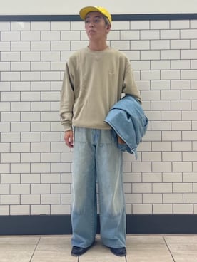 「417 EDIFICE（フォーワンセブンエディフィス）のアイテム（デニムジャケット）」を使った、417 officialさん（メンズ・166cm）の秋コーディネート
