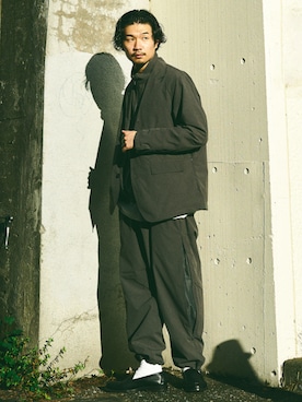 「417 EDIFICE（フォーワンセブンエディフィス）のアイテム（その他アウター）」を使った、417 officialさん（メンズ・178cm）の秋コーディネート