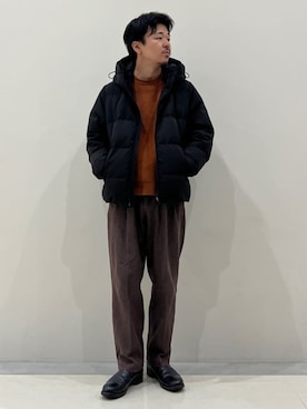 「ALLIED FEATHER+DOWN（アライドフェザーダウン）のアイテム（ジャケット/アウター）」を使った、417 officialさん（メンズ・174cm）の冬コーディネート