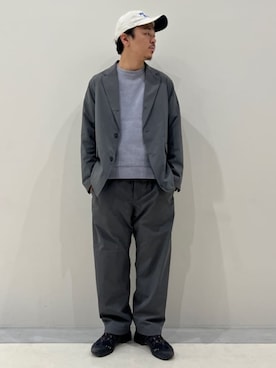 「417 EDIFICE（フォーワンセブンエディフィス）のアイテム（帽子）」を使った、417 officialさん（メンズ・174cm）の冬コーディネート