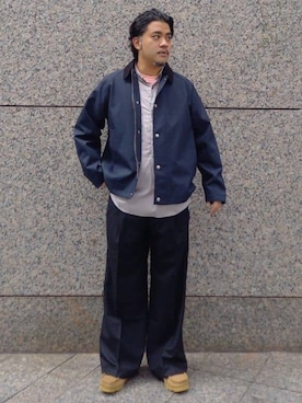 「417 EDIFICE（フォーワンセブンエディフィス）のアイテム（マウンテンパーカー）」を使った、417 officialさん（メンズ・167cm）の秋コーディネート
