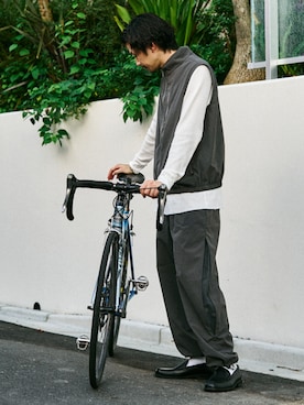 「417 EDIFICE（フォーワンセブンエディフィス）のアイテム（その他アウター）」を使った、417 officialさん（メンズ・178cm）の秋コーディネート