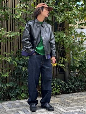「417 EDIFICE（フォーワンセブンエディフィス）のアイテム（ニット/セーター）」を使った、417 officialさん（メンズ・173cm）の秋コーディネート