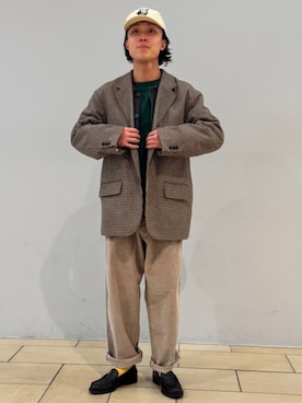 「417 EDIFICE（フォーワンセブンエディフィス）のアイテム（その他アウター）」を使った、417 officialさん（メンズ・172cm）の冬コーディネート