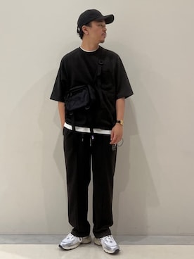 「417 EDIFICE（フォーワンセブンエディフィス）のアイテム（スラックス）」を使った、417 officialさん（メンズ・174cm）の夏コーディネート