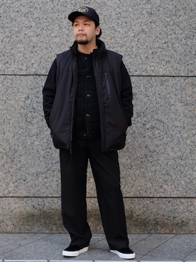 「417 EDIFICE（フォーワンセブンエディフィス）のアイテム（帽子）」を使った、417 officialさん（メンズ・172cm）の冬コーディネート
