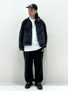 「417 EDIFICE（フォーワンセブンエディフィス）のアイテム（Tシャツ/カットソー）」を使った、417 officialさん（メンズ・170cm）の夏コーディネート