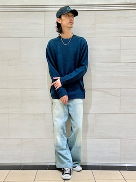 「417 EDIFICE（フォーワンセブンエディフィス）のアイテム（トップス）」を使った、417 officialさん（メンズ・186cm）の冬コーディネート