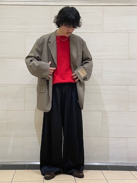 「417 EDIFICE（フォーワンセブンエディフィス）のアイテム（その他アウター）」を使った、417 officialさん（メンズ・172cm）の秋コーディネート