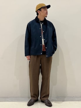 「417 EDIFICE（フォーワンセブンエディフィス）のアイテム（マウンテンパーカー）」を使った、417 officialさん（メンズ・174cm）の秋コーディネート