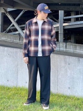 「417 EDIFICE（フォーワンセブンエディフィス）のアイテム（帽子）」を使った、417 officialさん（メンズ・177cm）の秋コーディネート