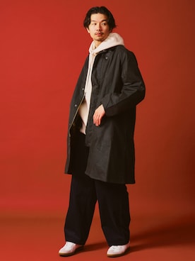 「ジャーマントレーナー」｜「アイテム（その他アウター）」を使った、417 officialさん（メンズ・178cm）の秋コーディネート