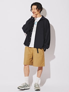 「417 EDIFICE（フォーワンセブンエディフィス）のアイテム（カーゴパンツ）」を使った、417 officialさん（メンズ・178cm）の夏コーディネート