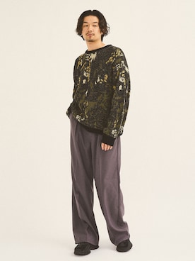 「Wrangler」｜「アイテム（スラックス）」を使った、417 officialさん（メンズ・178cm）の秋コーディネート