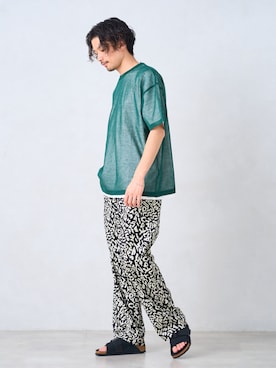 「417 EDIFICE（フォーワンセブンエディフィス）のアイテム（その他パンツ）」を使った、417 officialさん（メンズ・178cm）の春コーディネート