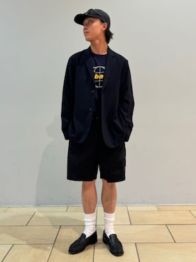 「417 EDIFICE（フォーワンセブンエディフィス）のアイテム（その他パンツ）」を使った、417 officialさん（メンズ・172cm）の夏コーディネート