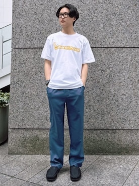 「417 EDIFICE（フォーワンセブンエディフィス）のアイテム（シューズ）」を使った、417 officialさん（メンズ・171cm）の夏コーディネート
