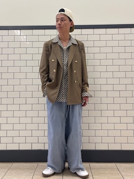 417 officialさん（メンズ・175cm）の春コーディネート