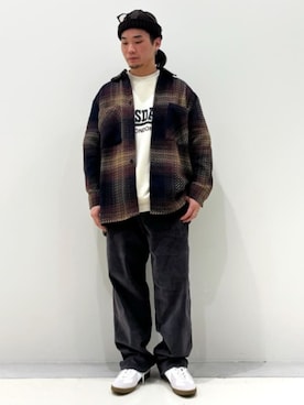 「417 EDIFICE（フォーワンセブンエディフィス）のアイテム（スラックス）」を使った、417 officialさん（メンズ・170cm）の秋コーディネート