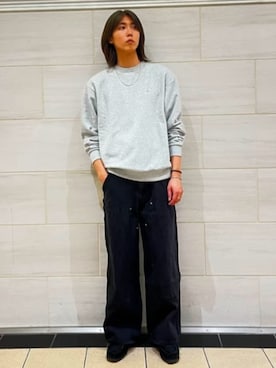 「ワラビーブーツ」｜417 officialさん（メンズ・179cm）の秋コーディネート