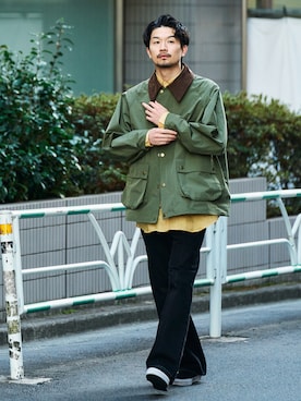 「春服」｜「アイテム（ナイロンジャケット）」を使った、417 officialさん（メンズ・178cm）の冬コーディネート