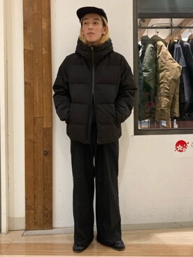 「ALLIED FEATHER+DOWN（アライドフェザーダウン）のアイテム（ジャケット/アウター）」を使った、417 officialさん（メンズ・166cm）の秋コーディネート