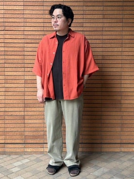 「marka（マーカ）のアイテム（パンツ）」を使った、417 officialさん（メンズ・168cm）の夏コーディネート