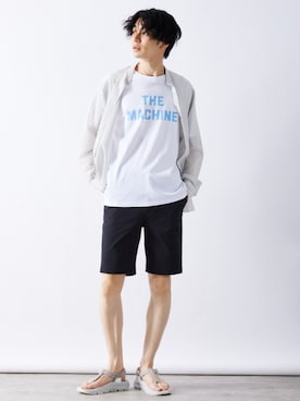 「417 EDIFICE（フォーワンセブンエディフィス）のアイテム（チノパンツ）」を使った、417 officialさん（メンズ・180cm）の夏コーディネート