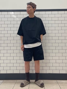 「417 EDIFICE（フォーワンセブンエディフィス）のアイテム（その他パンツ）」を使った、417 officialさん（メンズ・175cm）の夏コーディネート