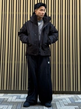 「ALLIED FEATHER+DOWN（アライドフェザーダウン）のアイテム（ジャケット/アウター）」を使った、417 officialさん（メンズ・180cm）の冬コーディネート
