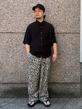 「417 EDIFICE（フォーワンセブンエディフィス）のアイテム（その他パンツ）」を使った、417 officialさん（メンズ・172cm）の夏コーディネート