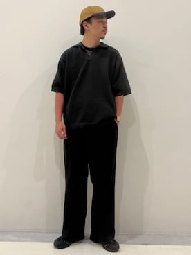 「417 EDIFICE（フォーワンセブンエディフィス）のアイテム（Tシャツ/カットソー）」を使った、417 officialさん（メンズ・174cm）の夏コーディネート