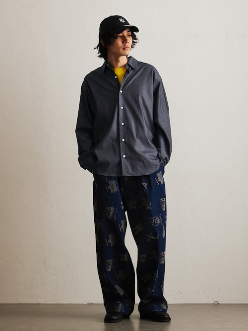 セール】”追加販売”【LE JAPON】 Akita レギュラーカラーデニムシャツ