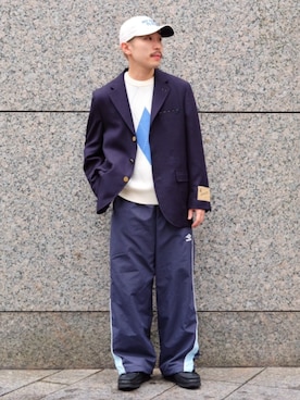 「417 EDIFICE（フォーワンセブンエディフィス）のアイテム（帽子）」を使った、417 officialさん（メンズ・165cm）の秋コーディネート