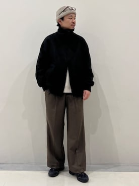 「417 EDIFICE（フォーワンセブンエディフィス）のアイテム（その他アウター）」を使った、417 officialさん（メンズ・174cm）の冬コーディネート