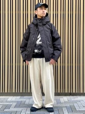 「PG（ピージー）のアイテム」を使った、417 officialさん（メンズ・175cm）の冬コーディネート