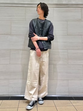 「417 EDIFICE（フォーワンセブンエディフィス）のアイテム（その他アウター）」を使った、417 officialさん（メンズ・185cm）の秋コーディネート