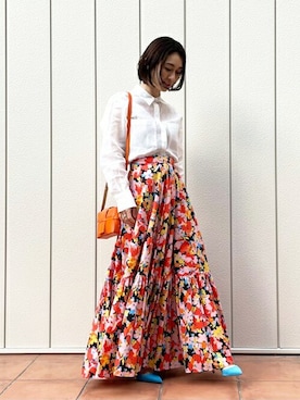 「MARY AL TERNA（メアリオルターナ）のアイテム」を使った、ESTNATION WOMENSさん（レディース・155cm）の春コーディネート