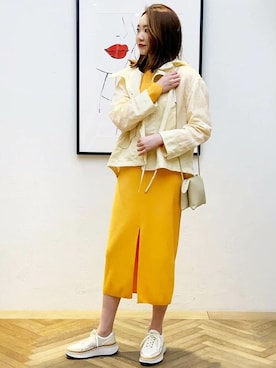 「マリン」｜「アイテム（マウンテンパーカー）」を使った、ESTNATION WOMENSさん（レディース・173cm）の春コーディネート