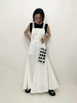 ESTNATION コットンデニムオーバオールワンピース ESTNATION（エストネーション）の「ESTNATION / コットンデニム