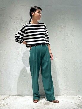 「COLUMN（コラム）のアイテム」を使った、ESTNATION WOMENSさん（レディース・162cm）の夏コーディネート