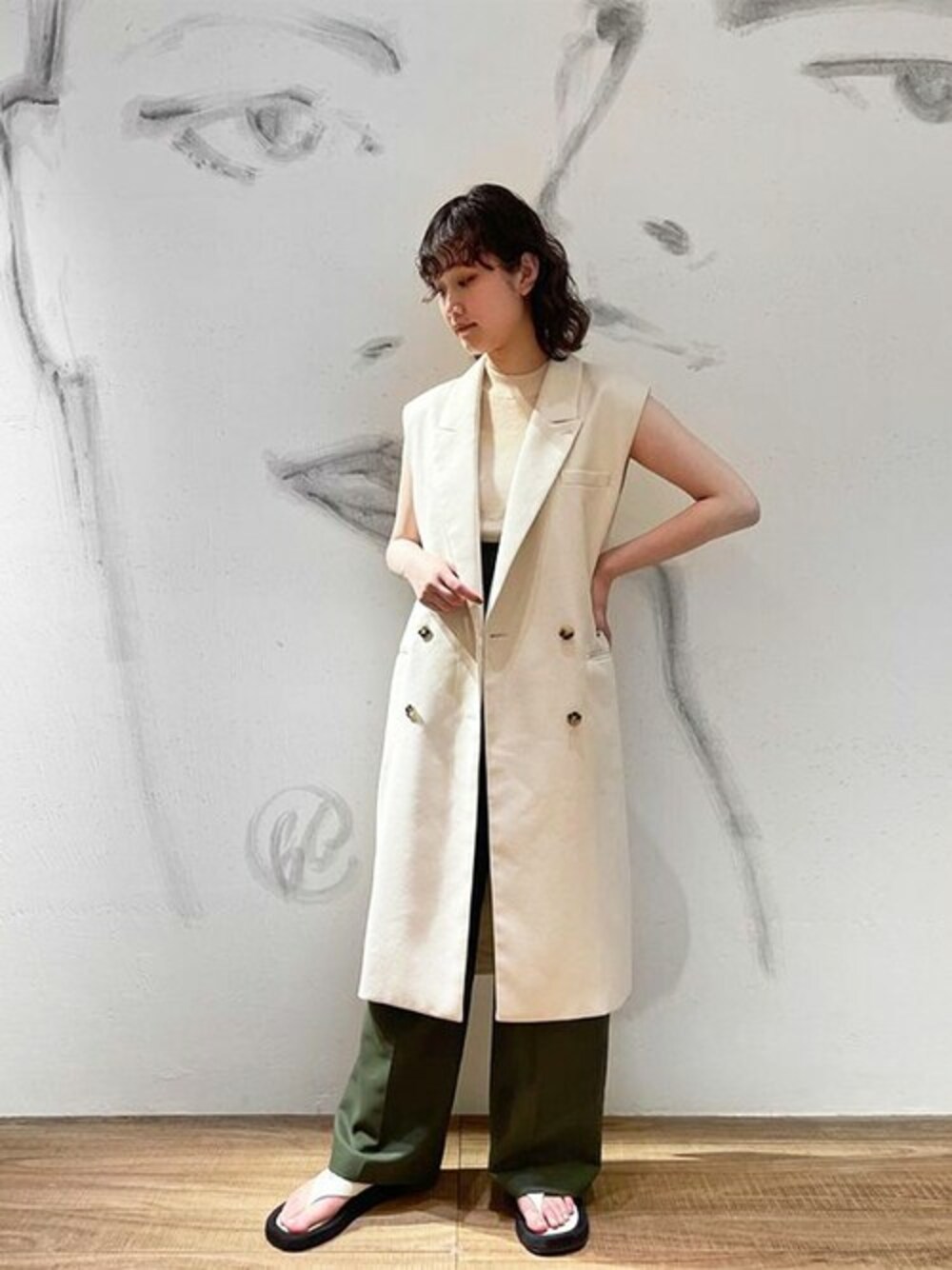 COLUMN（コラム）の「COLUMN / ロングジレ（ベスト）」 - WEAR