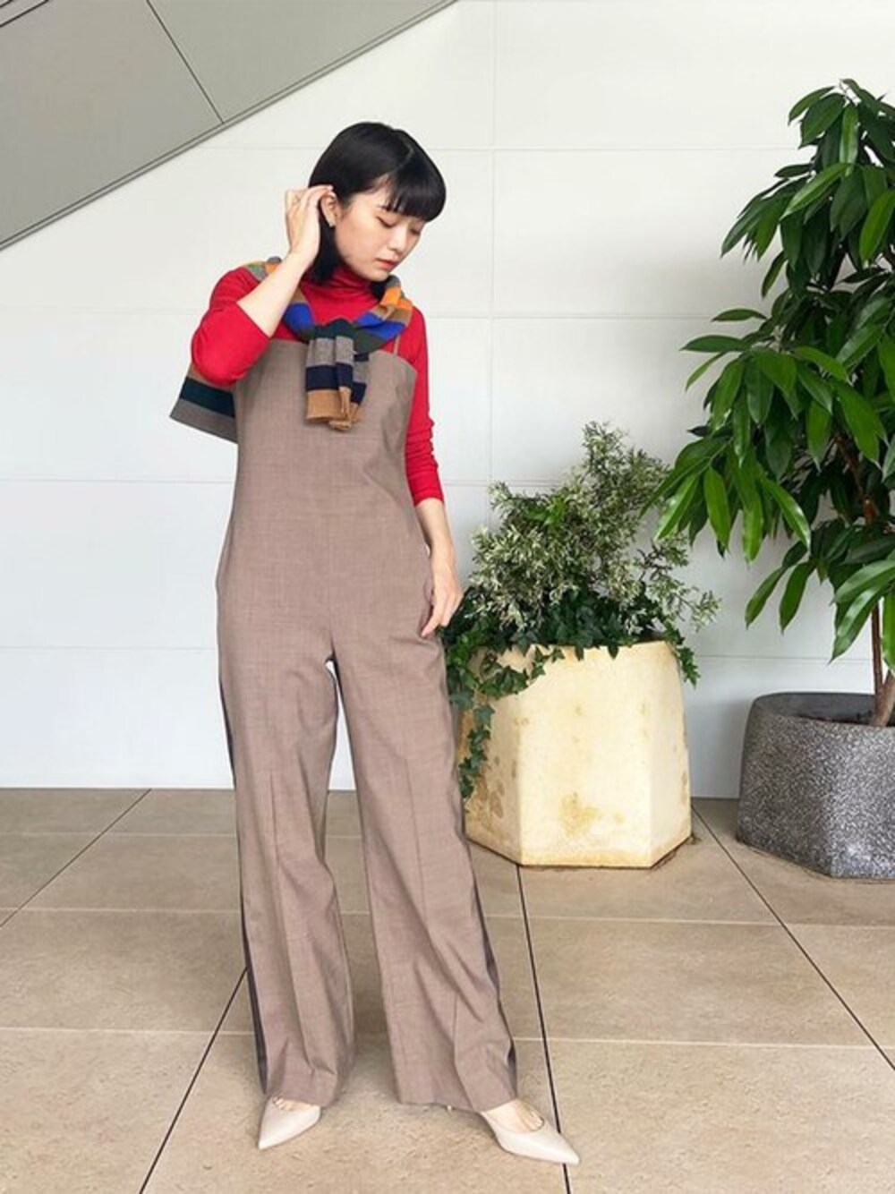 【美品】ESTNATION　ウールベアトップサロペット ESTNATION / ウールモヘヤベアトップサロペット｜ESTNATION