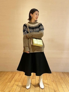 「MARY AL TERNA（メアリオルターナ）のアイテム」を使った、ESTNATION WOMENSさん（レディース・155cm）の秋コーディネート