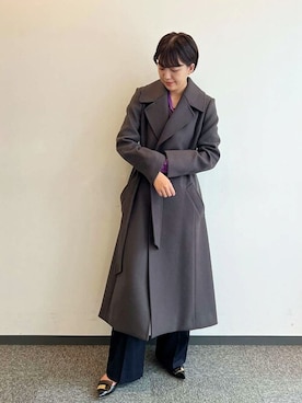 ESTNATION / ベルテッドドレスコートを使った人気ファッション