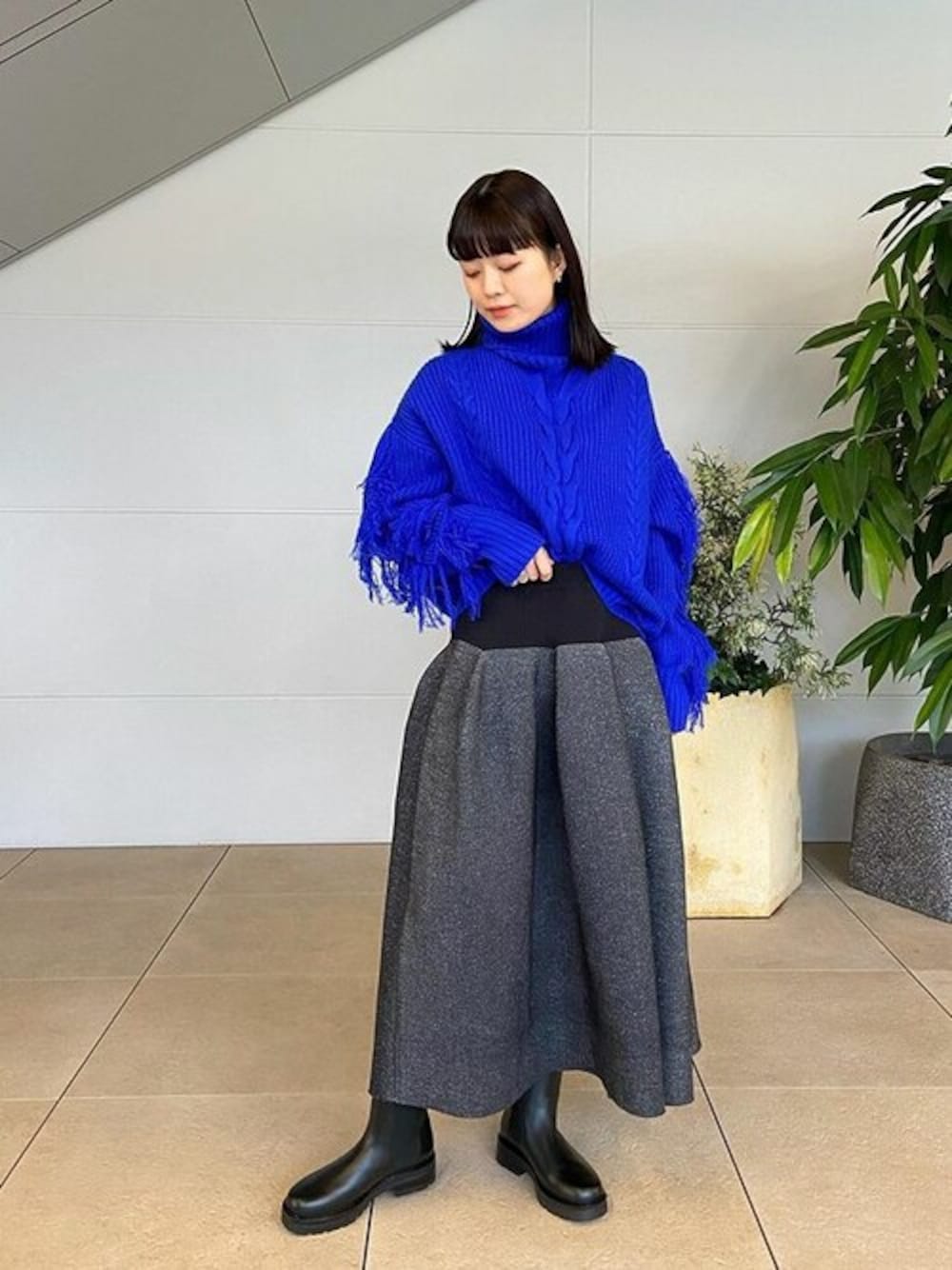 ESTNATION（エストネーション）の「ESTNATION / フリンジビッグニット